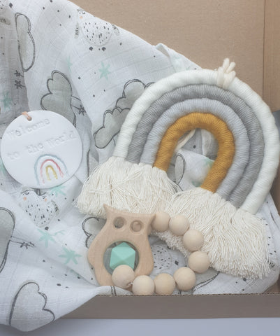 Personalised Baby Rainbow Gift Box - Cloud