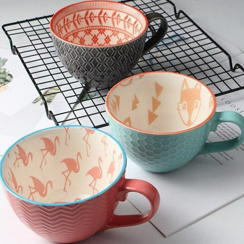 Individual pastel hand painted mugs - Little Dot Shop